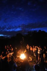 Campfire at Pearlttone Retreat