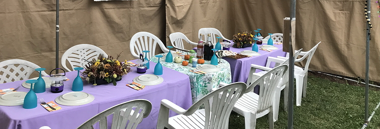 table in sukkah